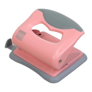 Діркопробивач PASTEL пластиковий, до 20 арк, 125х95х65мм, рожевий BM.4020-10 фото