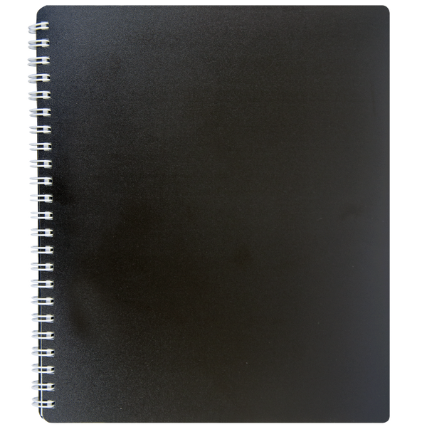 Зошит на пруж. CLASSIC B5, 80 арк, кл., чорний, пласт.обкл. BM.2419-001 фото
