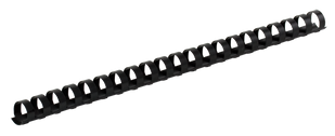 Пластикові пружини для палітурки, d 8мм, А4, 40 арк., круглі, чорні, по 100 шт. в упаковці BM.0501-01 фото