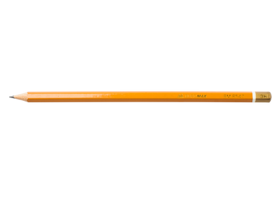 Олівець графітовий PROFESSIONAL 3H, жовтий, без гумки, коробка 12шт. BM.8547-12 фото