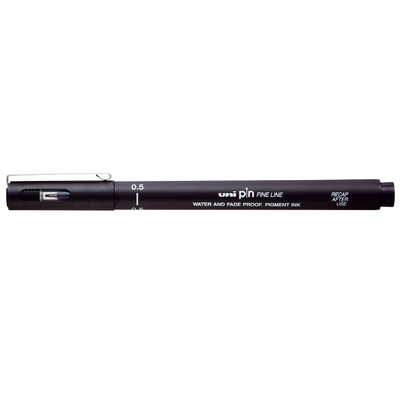 Лайнер uni PiN 0.5мм fine line, чорний PIN05-200.Black фото