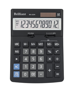 Калькулятор Brilliant BS-222N, 12 розрядів BS-222N фото