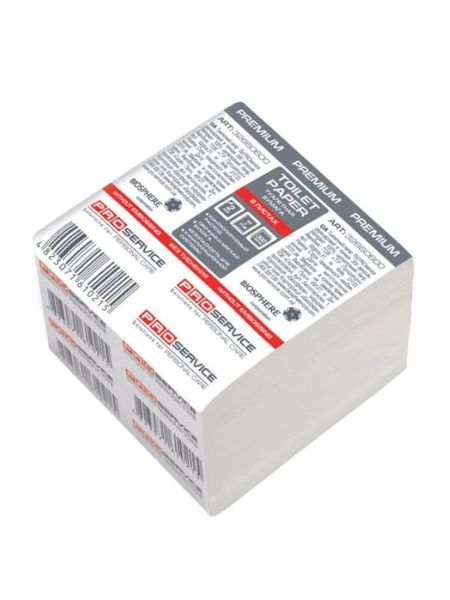 Туалетний папір в аркушах OPTIMUM білий, 1 шар, 300 арк, 24 шт/упаковка (1уп/ящ) 33765030 фото