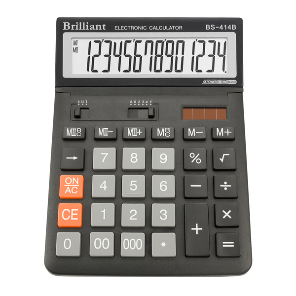 Калькулятор Brilliant BS-414В, 14 разрядов BS-414 фото