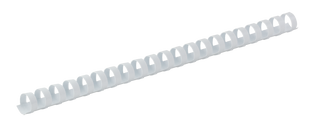 Пластикові пружини для палітурки, d 8мм, А4, 40 арк., круглі, білі, по 100 шт. в упаковці BM.0501-12 фото