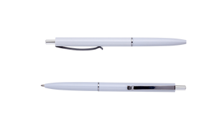 Ручка кулькова автоматична COLOR, L2U, 0,7 мм, білий корпус, пише синім BM.8239-12 фото