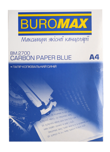 Папір копіювальний, синій, А4, 100 арк BM.2700 фото