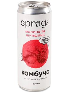 Комбуча Spraga Малина Шипшина 0.33 л 96872 фото