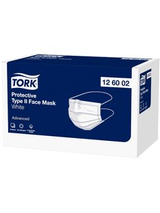 Медичні маски для обличчя Tork 10 шт/упаковка 126002 фото