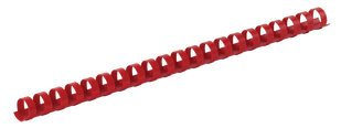 Пластикові пружини для палітурки, d 10мм, А4, 55 арк., круглі, червоні, по 100 шт. в упаковці BM.0502-05 фото