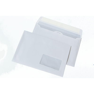 Конверт DL (110х220мм) білий СКЛ з вікном 45х90мм 2140 фото