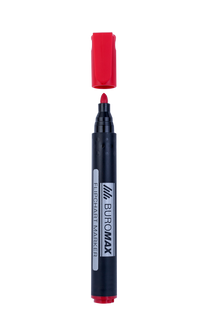 Маркер для фліпчартів, червоний, 2 мм, водна основа BM.8810-05 фото