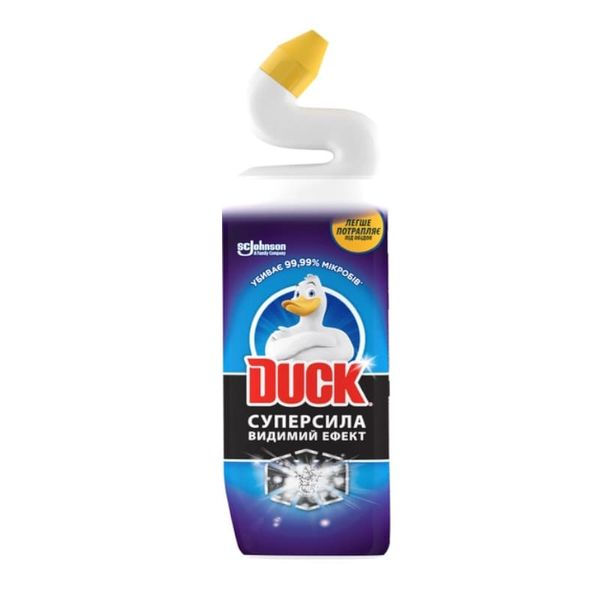 Очисний засіб для унітазу Duck (Туалетне каченя) Супер сила Видимий ефект 900 мл 05318 фото