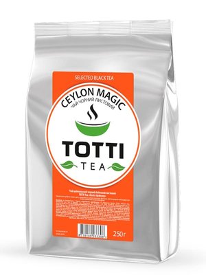 Листовий чорний чай TOTTI TEA Магія Цейлону 250 г 33308 фото