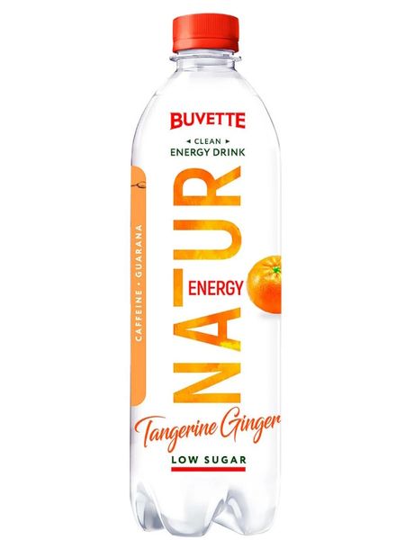 Напиток энергетический Buvette Natur Energy со вкусом имбиря и танжерина 0.5 л, 9 шт/упаковка 03185 фото