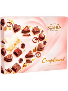 Конфеты Roshen Compliment в черном шоколаде 145 г 25879 фото