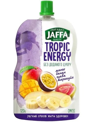 Смузі Jaffa Tropic Energy з манго, бананом, гуавою та маракуєю 120 г 9958 фото
