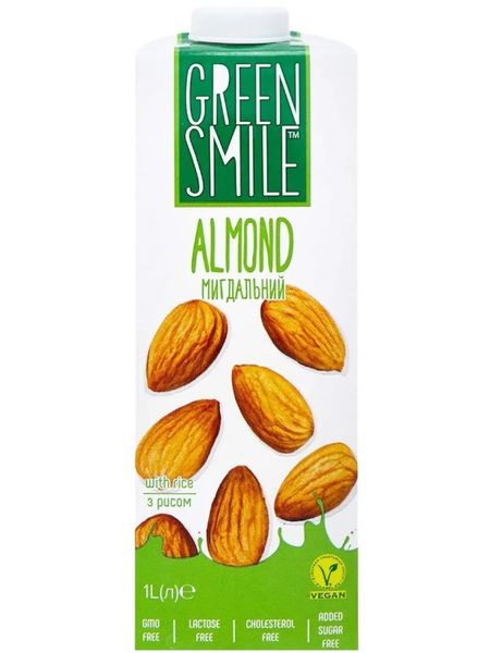 Напій ультрапастеризований Green Smile Рисово-мигдальний 1.5%, 1 л 88003 фото