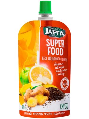 Смузи Jaffa Super Food с бананом, яблоком, апельсином и семенами чиа 120 г 9960 фото