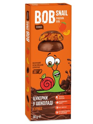 Цукерки Bob Snail Хурма в молочному шоколаді 30 г 42656 фото