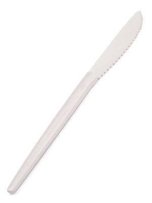 Эко нож с кукурузного крахмала, одноразовый, 16,2 см, 400 шт/упаковка 51025 фото