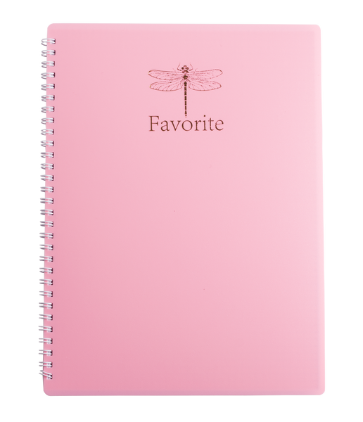 Зошит для нотаток FAVOURITE, PASTEL, А4, 80 арк., клітинка, пласт. обкладинка, рожевий BM.24452154-10 фото