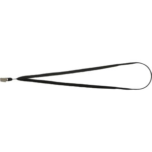 Шнурок для бейджа з металевим кліпом, чорний BM.5427 фото