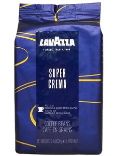 Кава Lavazza Super Crema в зернах 1 кг 42025 фото