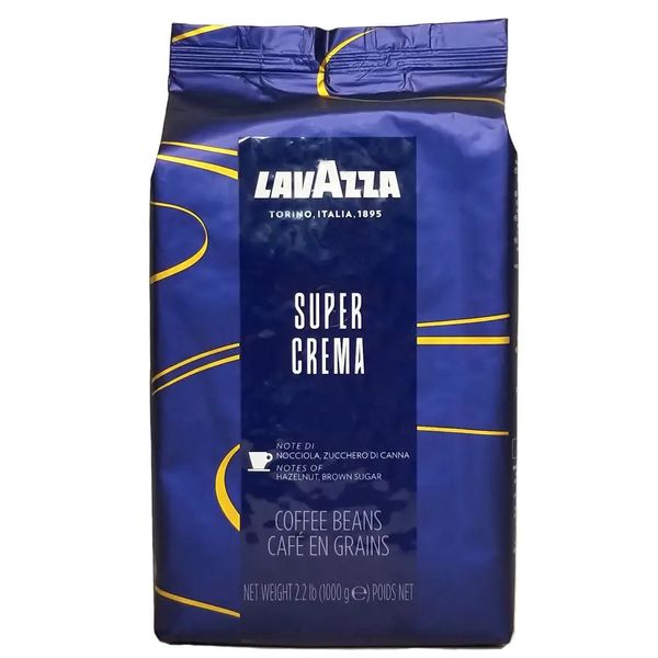 Кава Lavazza Super Crema в зернах 1 кг 42025 фото