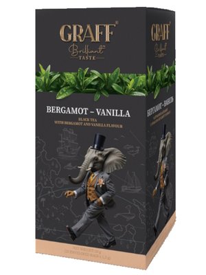 Чорний чай Graff Bergamot Vanilla 20 пакетиків 10153 фото