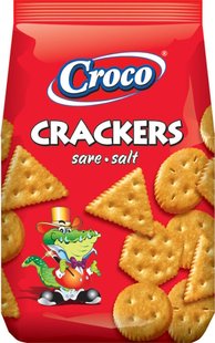 Крекер Croco Crackers с солью 100 г 00191 фото