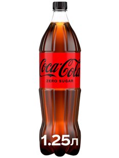 Безалкогольний напій Coca-Cola Zero 1.25 л 33724 фото