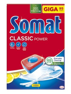 Таблетки для посудомийної машини Somat Classic, 95 шт/упаковка 6022 фото