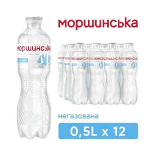 Вода Моршинська негазована 0.5 л, 12 шт/упаковка 00062 фото