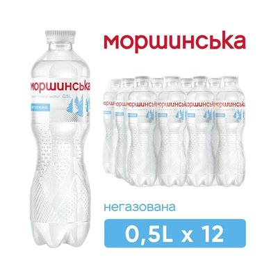 Вода Моршинская негазированная 0.5 л, 12 шт/упаковка 00062 фото