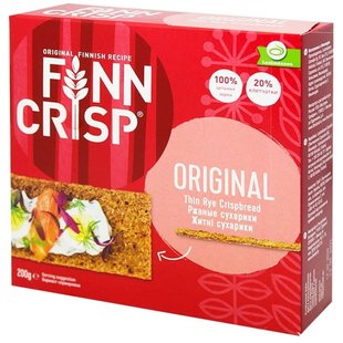 Сухарики Finn Crisp Original Taste житні 200 г 90014 фото