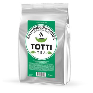 Чай зелений TOTTI Tea Ексклюзив Ганпаудер, листовий 250 г 33445 фото