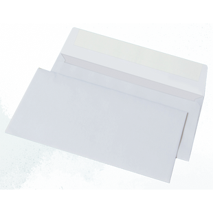 Конверт DL (110х220мм) білий СКЛ (Термоупаковка) 2052_50 фото