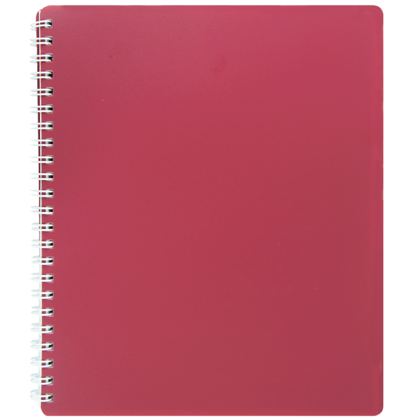 Зошит на пруж. CLASSIC B5, 80 арк, кл., червоний, пласт.обкл. BM.2419-005 фото