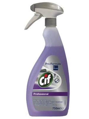 Средство Cif Prof 2in1 для мытья и дезинфекции любых поверхностей 0.75 л (6шт/ящ) 89229 фото