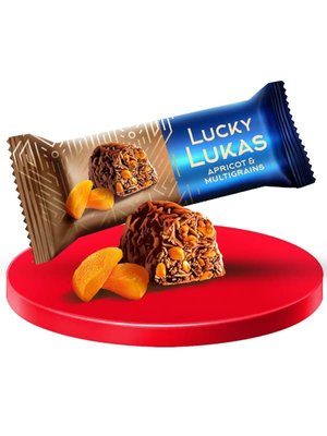 Конфеты Лукас Lucky Lukas с курагой, коробка 2 кг 7794 фото