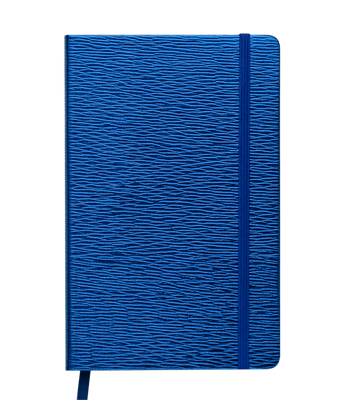 Блокнот діловий INGOT 125x195мм, 80арк., клітинка, обкладинка зі штучної шкіри, синій BM.29912103-02 фото