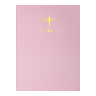 Книга канцелярська FAVOURITE, PASTEL, А4, 96 арк., клітинка, офсет, тверда ламінована обкладинка, рожева BM.2400-410 фото